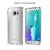 Samsung Galaxy s7 edge case, Starnk [Bumper Cushion] Clear Panel Back+ plating Ultra Clear Soft TPU Bumper Shock Absorbent Corner Protection for Samsung Galaxy s7 edge (Silver)