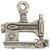 Metal Charms 1/Pkg-Silver Sewing Machine