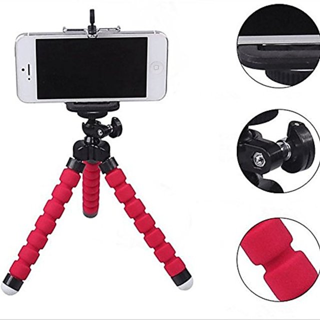 Mini Flexible Sponge Octopus Stand Tripod Mount For iPhone Samsung Camera  Video Phone at best price in Delhi