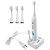 Blynx BX-350 Hydrosonic Sonic Rechargeable Toothbrush with Docking Station & 4 Brush Heads
