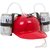 Beer & Soda Guzzler Helmet - Drinking Hat By EZ Drinker (Red)