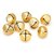 1in. Matte Gold Jingle Bells (pack of 8)
