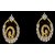 Chitralekha Gold And White  Floral Embellished  Earrin.