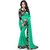 Pari Designerr Green Georgette Printed Saree With Blouse