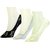 Neska Moda Premium 3 Pair Women Plain No Show Low Cut Net Belly Socks Black Grey Beige S449