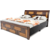 queen size storage bed high density wood