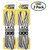 SafetyCare High Visibility Reflective Laces - 45 inch (114 cm) - White/Grey - 2 pairs