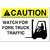 Imprint 360 AS-10031V Vinyl ADHESIVE Workplace Caution Watch for Forklft Sign- 7