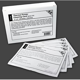3 Layer Thermal Printer Cleaning Card 4x6-101.6mm x 152.4mm Series 212