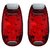 Meikee LED Safety Lights 2 Pack,Clip On 3 Modes Safety Lights for Runners,Bicycle Tail Helmet Light,Warning Light,Dog Walking,The Best High Visibility Accessories for Reflective Gear.