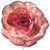 Cuteque International CQA106-COLONIAL ROSE 3-Piece Packed Satin Organza Rose Embellishment, 4-Inch, Colonial Rose