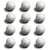 12 White Poly Baseballs (Regulation Size) by Crown Sporting Goods
