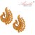 Arohi Gold Designer Alloy Casual Gold Plated 2 Pair Of Mangal Sutra With Chains , 1 Earring (Combo)