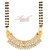 Arohi Gold Designer Alloy Casual Gold Plated 2 Pair Of Mangal Sutra With Chains , 1 Earring (Combo)