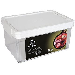 Buy Click Clack Kitchen Essentials 2 Quart Airtight Container, White ...