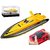 POCO DIVO 2.4Ghz Mini RC Racing Boat Pool Tracer Bathtub Yacht Toy Motor Ship - Yellow