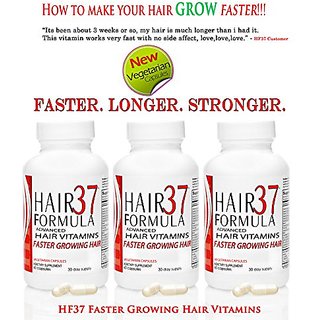 Buy New Advanced Hair Growth s Hair Formula 37 for Faster Growing Hair 30  day supply with Grow! Shampoo and Conditioner Online at desertcartKUWAIT