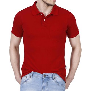 red color polo t shirt