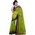 Khatu shyam Green Brocade Lace Saree With Blouse