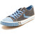 Lancer Men's Gray & Blue Lace-Up Casual Shoes