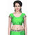 Saree Shop Green Jacquard Embroidered Saree With Blouse
