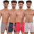 Zotic Men's Trunk 'H' Underwear For Men - Pack Of 4