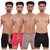 Zotic Men's Trunk 'H' Underwear For Men - Pack Of 4