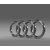 LOGO AUDI CAR REAR EMBLEM BADGE MONOGRAM EXCELLENT QUALITY 3M TAPE AT BACK size 20cm