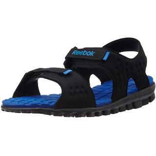 Buy Reebok Men S Ultra Flex Black Silver And Blue Sandals And