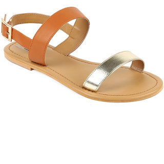 Buy Women's Tan Sandals Online @ ₹799 from ShopClues