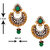 Spargz Floral Multicolor Brass Cubic Zircon Chandbali Earring For Women AIER 102
