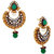 Spargz Floral Multicolor Brass Cubic Zircon Chandbali Earring For Women AIER 102