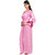 Be You Fashion Women Satin Pink Solid 2 piece Nighty Set