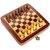 Craftgasmic Collectible Folding Wooden Pocket Travel Chess Game Board Set with Magnetic Crafted Pieces (5 X 5)