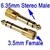 6.35mm Male to 3.5mm Female Audio Jack Coupler Adapters - Golden Plated