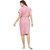 Be You Fashion Women Terry Cotton Pink Printed Bath Robe