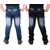Guch Blue Cotton Boys Jeans Combo (Pack of 2)