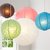Skycandle 6 Inch Multicolor Coloured Round Paper Craft Hanging Lights Pack Of 5