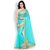 Shree Mira Impex Women Fashion Sky Blue Lycra Sarees sari