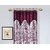 Polyester Pink Door Curtain   (210 cm in Height, Pack of 5)