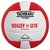 Tachikara SV-MNC Volley-Lite volleyball with Sensi-Tech cover, regulation size but lighter (scarlet/white)