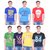 Superjoy Men's Multicolor Round Neck T-shirt(Pack of 7)
