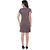 Klick2Style Combo of 2 Short Sleeve Grey  Cream Mini Dress
