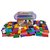 Bucket of Domino 200-piece Wooden Dominoes Building Blocks Kids Racing Toy Play Set