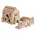 HABA Medieval Castle Architectural Wooden Building Blocks - 110 Piece Set