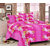Rohilla Important cotton designer double bed sheet with two pillow cover king size pink