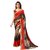 RK FASHIONS Red Georgette Party Wear Printed Saree With Unstitched Blouse - RK234292