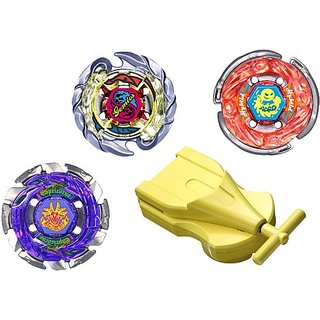 Beyblade Metal Fusion 3-Pack, Attack Version, w/ Storm Aquario