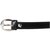 Black Synthetic Leather Belt for Women