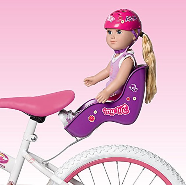 Doll bike sale seat and helmet